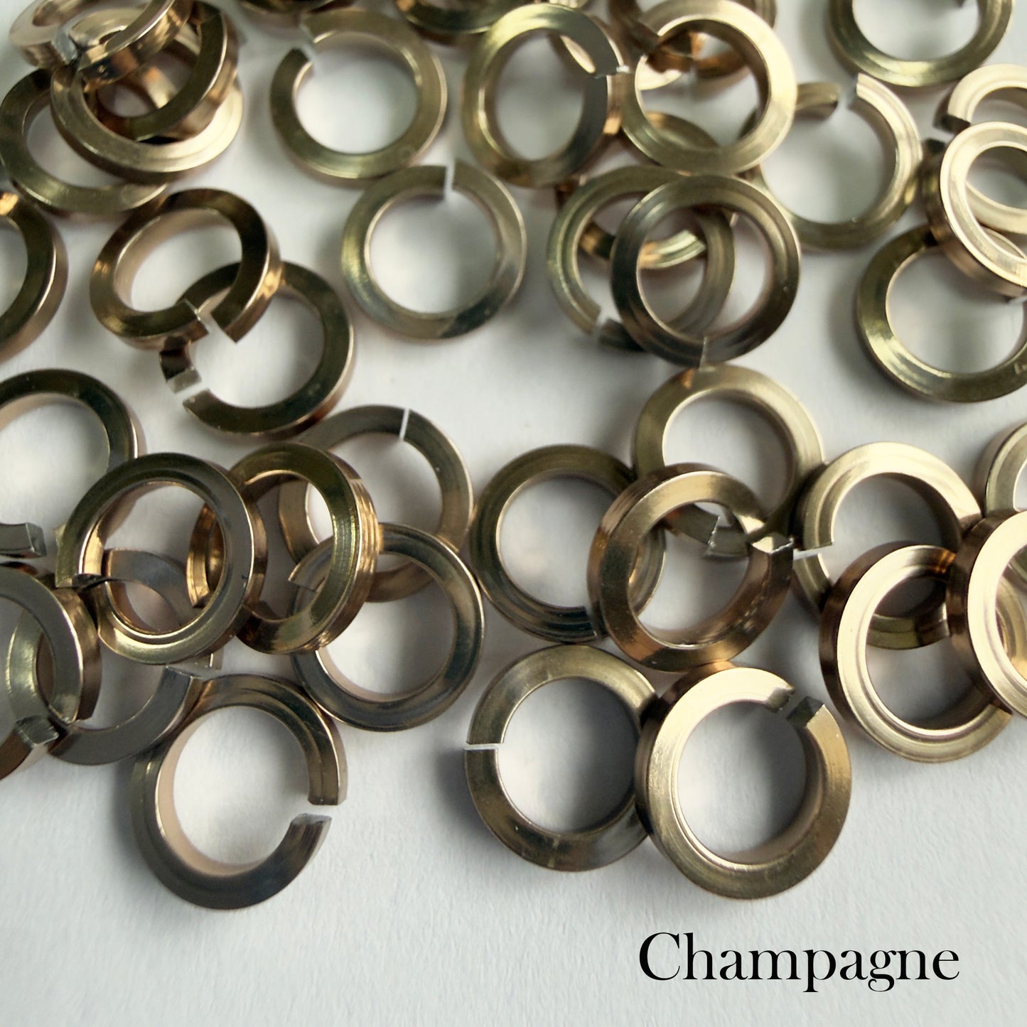 SQUARE Jump Rings 18g 5/32 - choose color & quantity