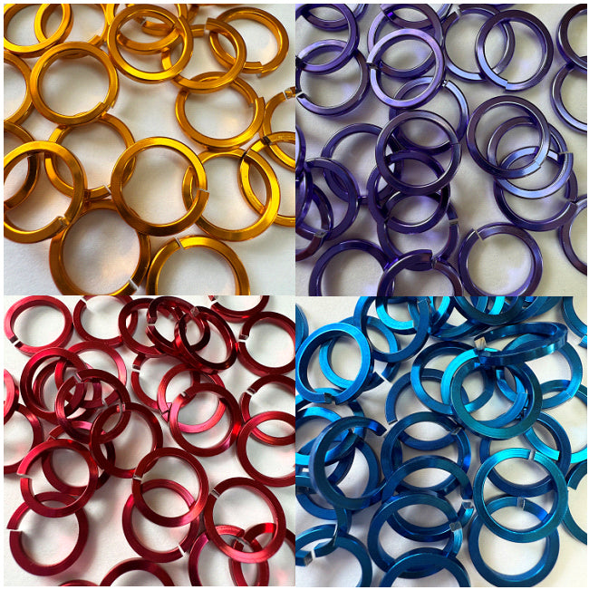 Square 16g 3/8" Jump Rings (SWG)