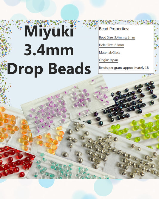 3.4mm Miyuki Drop Beads