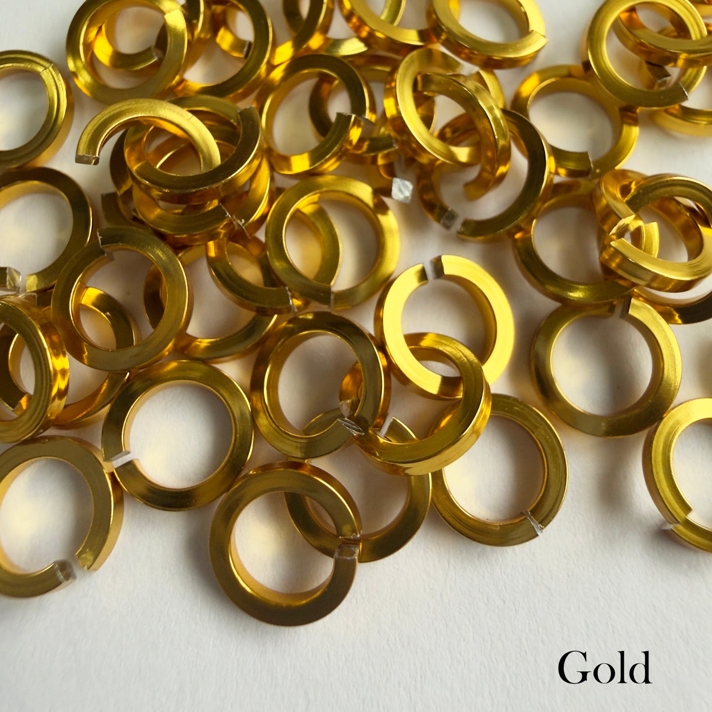 SQUARE Jump Rings 18g 3/16 - choose color & quantity