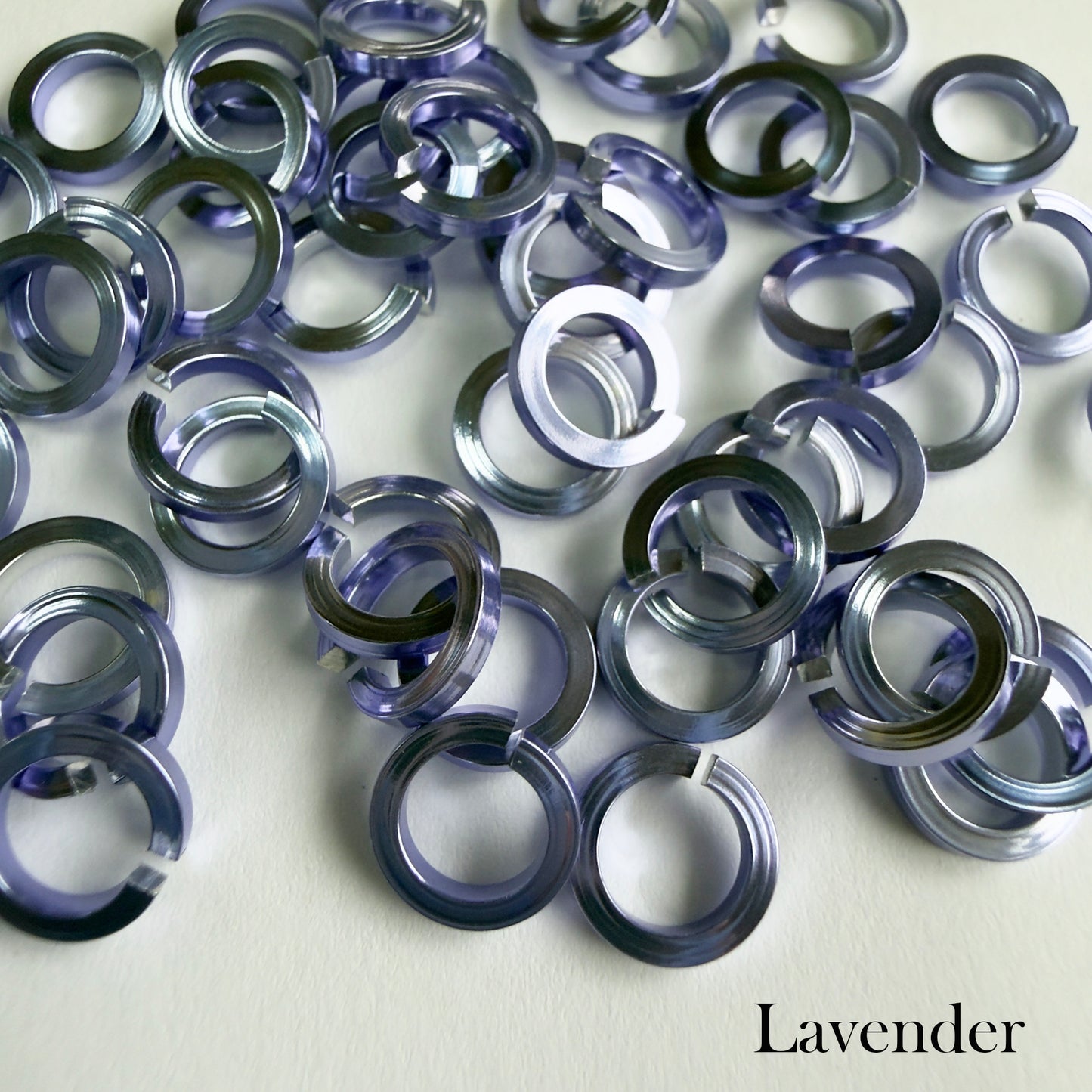 SQUARE Jump Rings 18g 3/16 - choose color & quantity