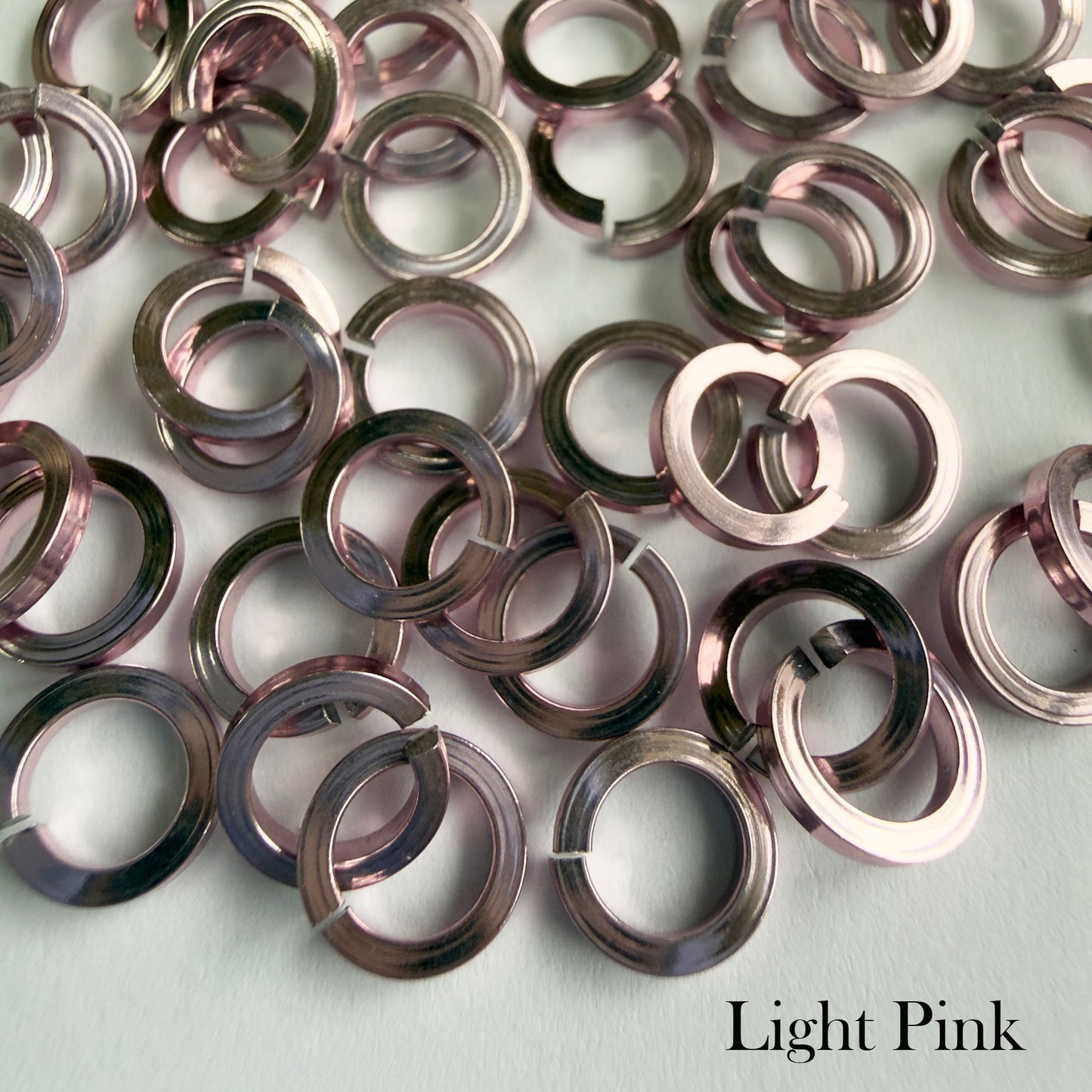 SQUARE Jump Rings 18g 5/32 - choose color & quantity