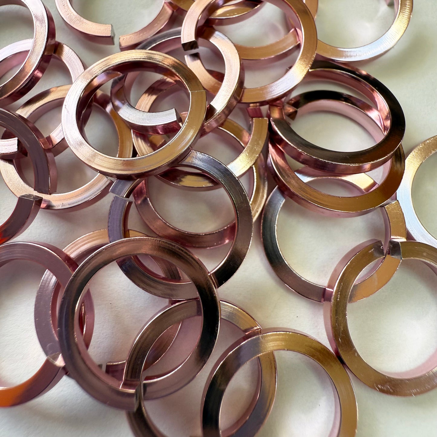 Square 16g 3/8" Jump Rings (SWG)