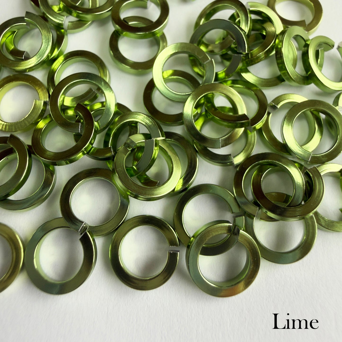 SQUARE 18g 1/4" Jump Rings - Choose color & quantity