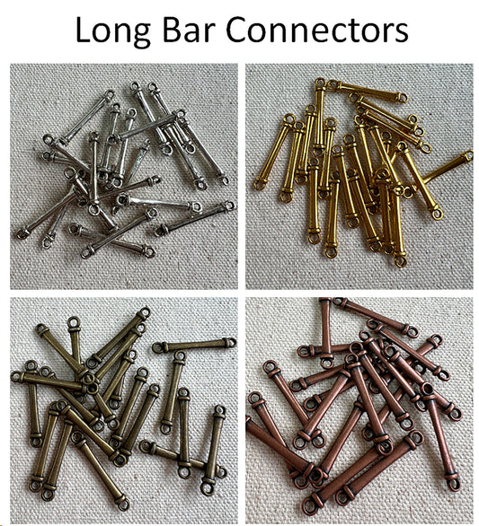 Long Bar Connectors (31.5 x 4mm) - Choose Color