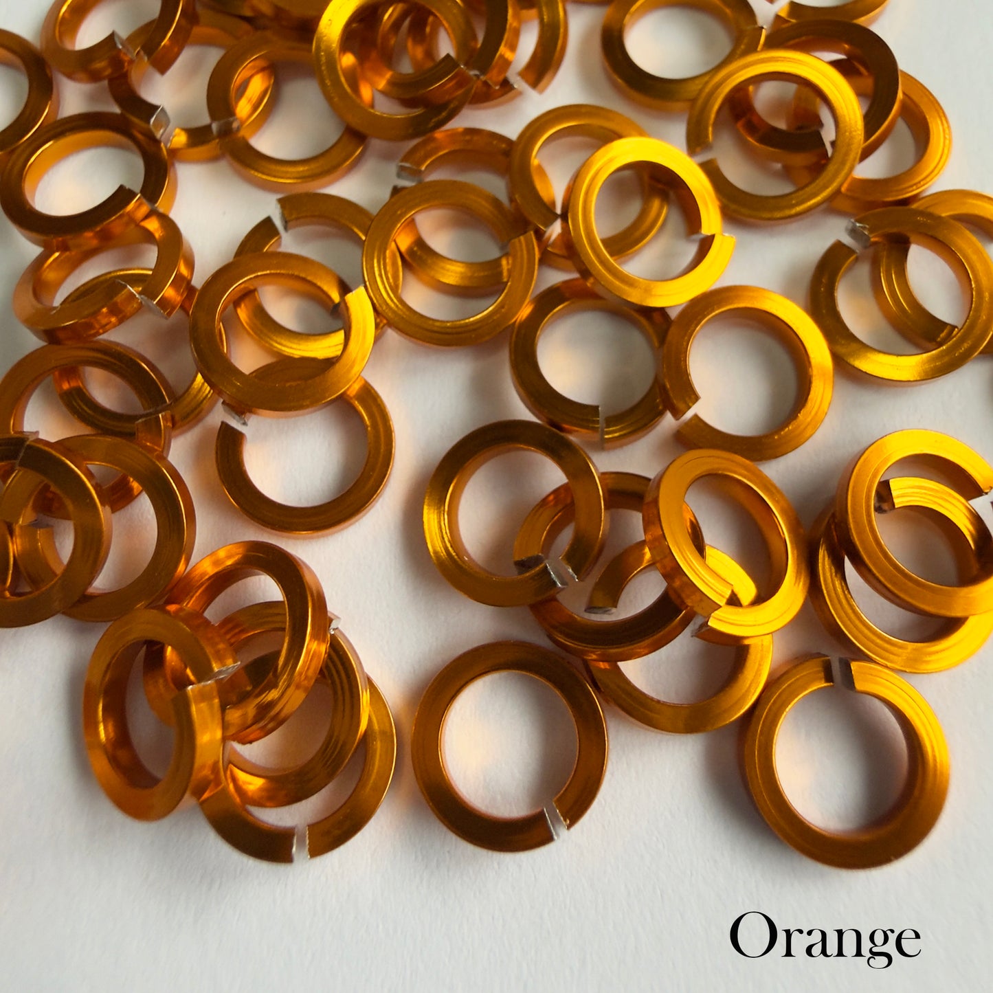 SQUARE Jump Rings 18g 5/32 - choose color & quantity