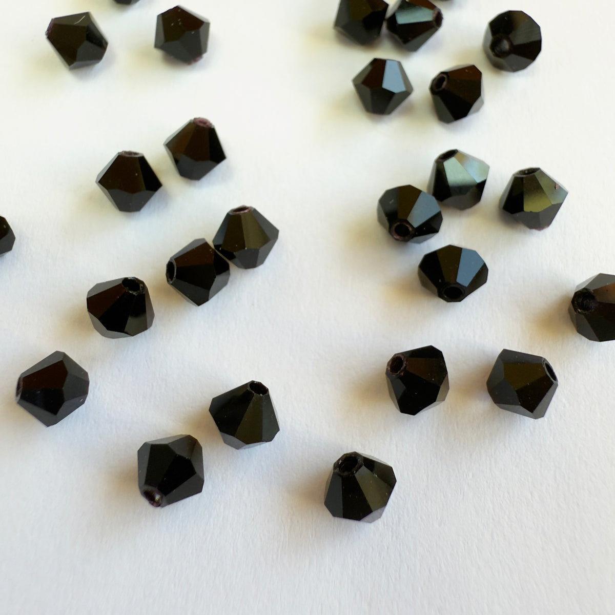 Preciosa Crystal Bead Bicone 4mm (Pkg of 24) - Jet
