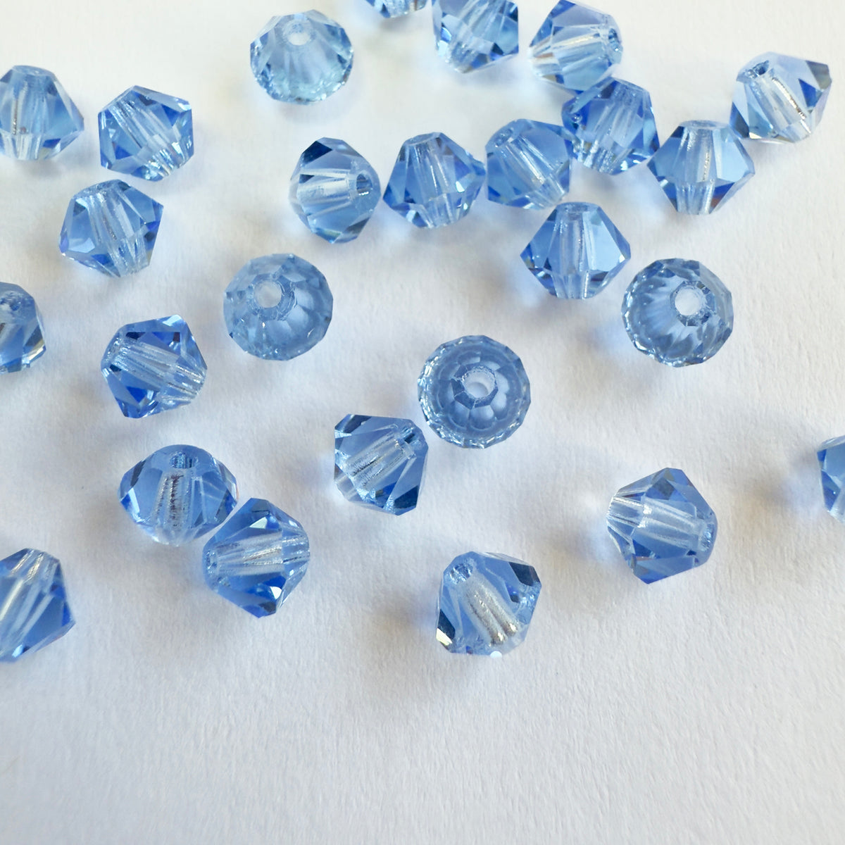 Preciosa Crystal Bead Bicone 4mm (Pkg of 24) - Light Sapphire
