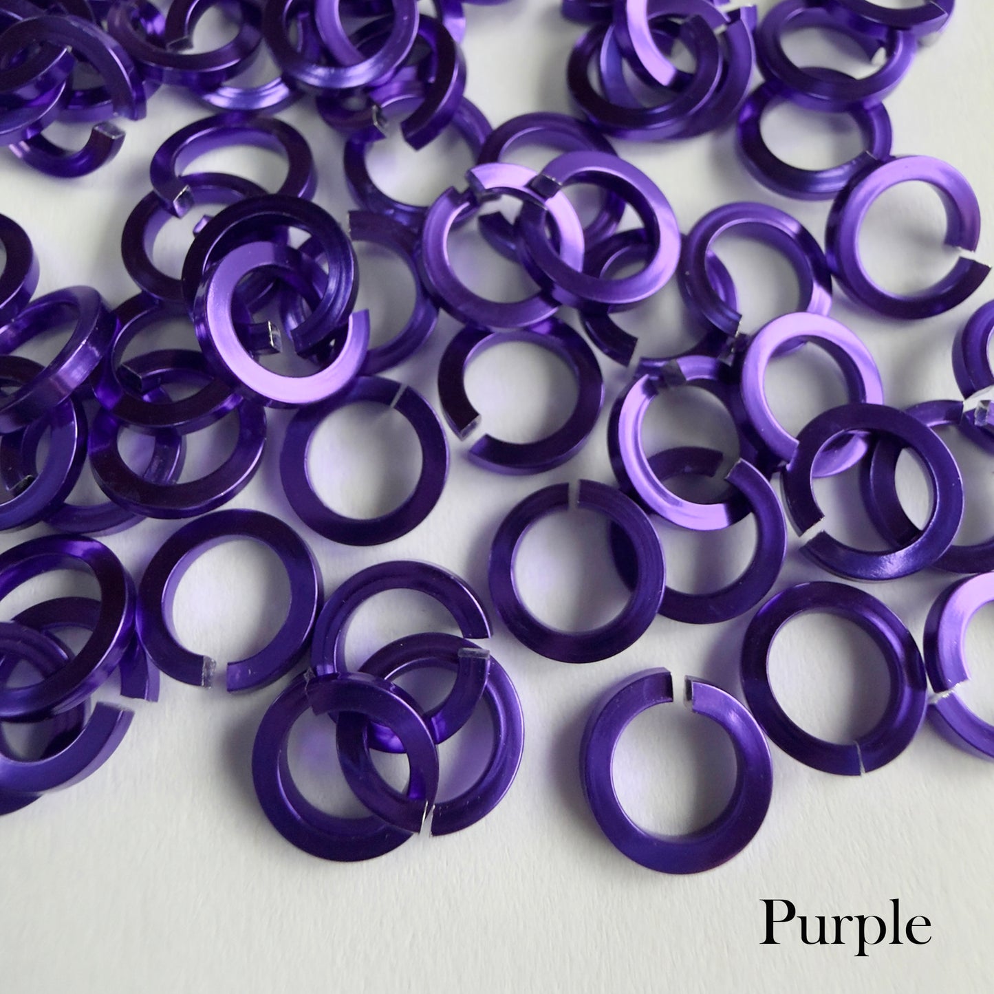 SQUARE Jump Rings 18g 3/16 - choose color & quantity