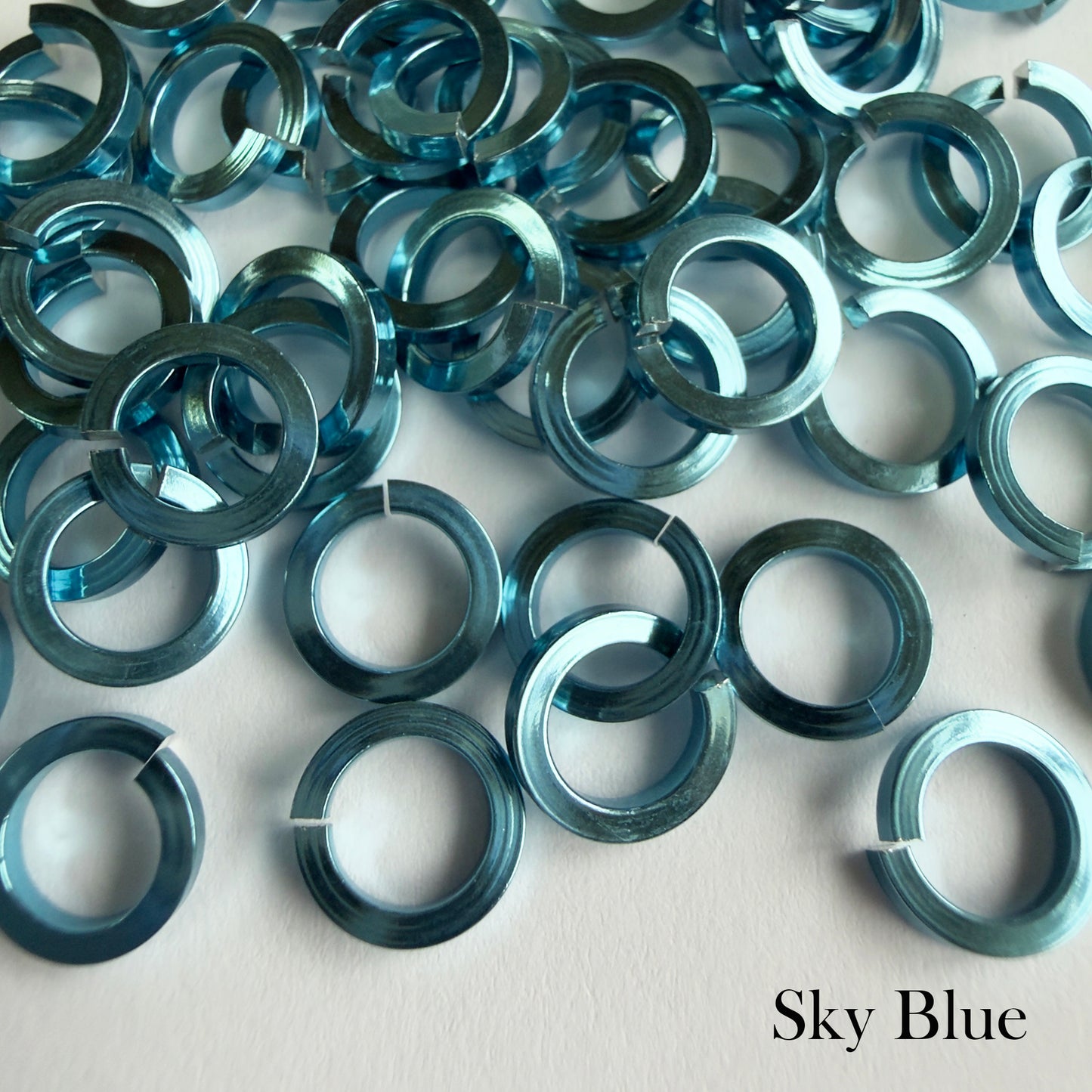 SQUARE Jump Rings 18g 3/16 - choose color & quantity