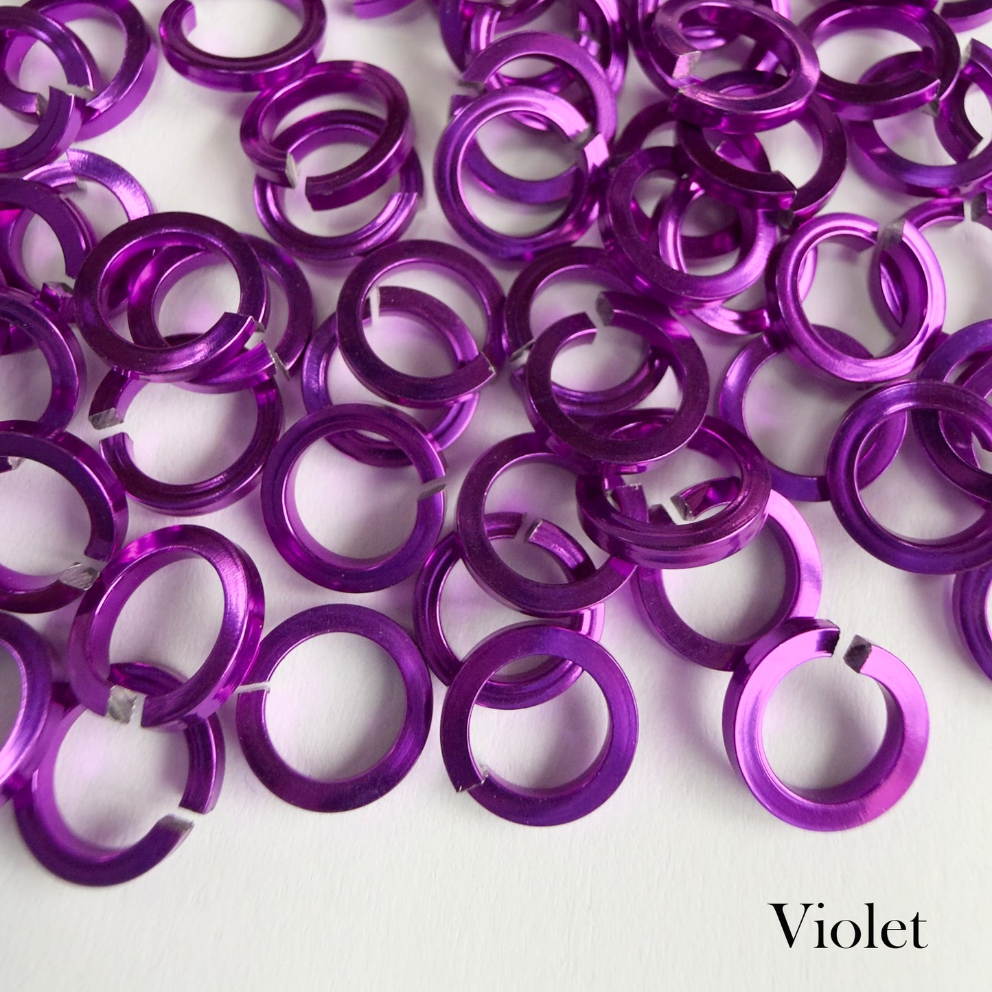 SQUARE Jump Rings 18g 3/16 - choose color & quantity