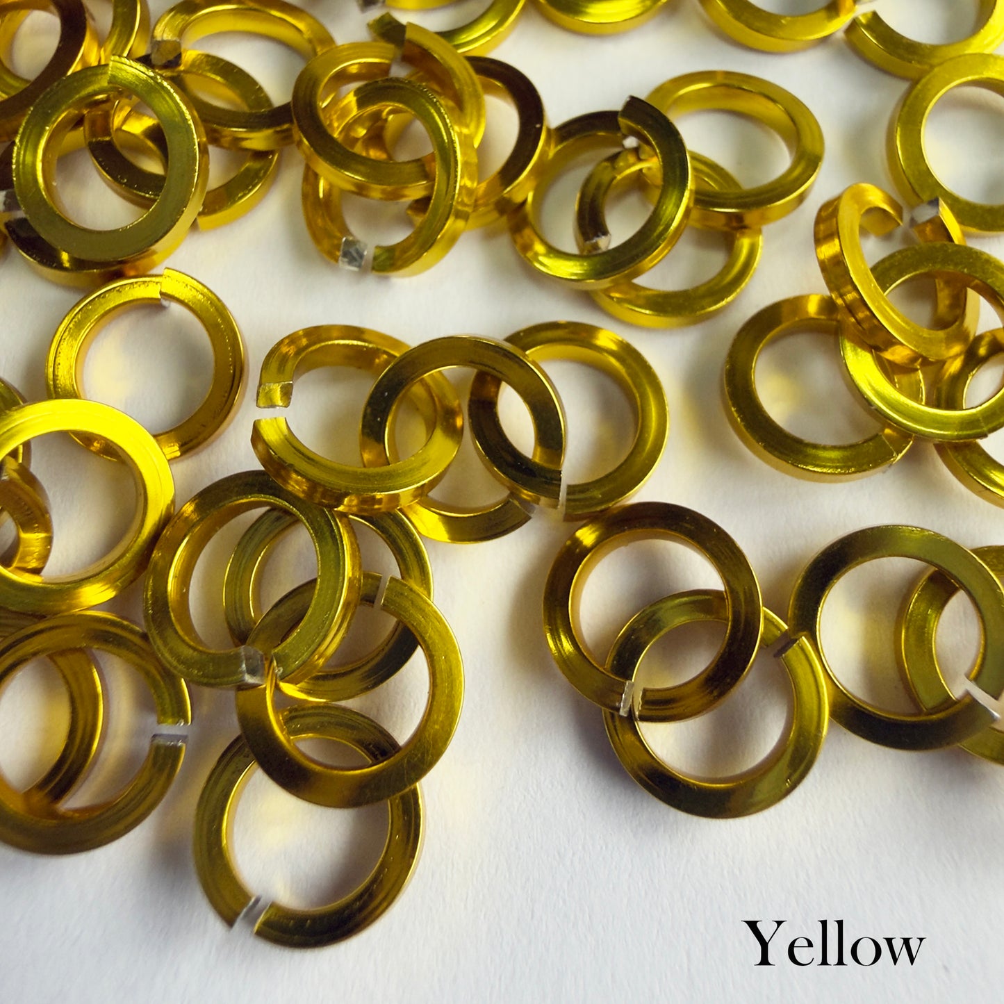 SQUARE Jump Rings 18g 3/16 - choose color & quantity