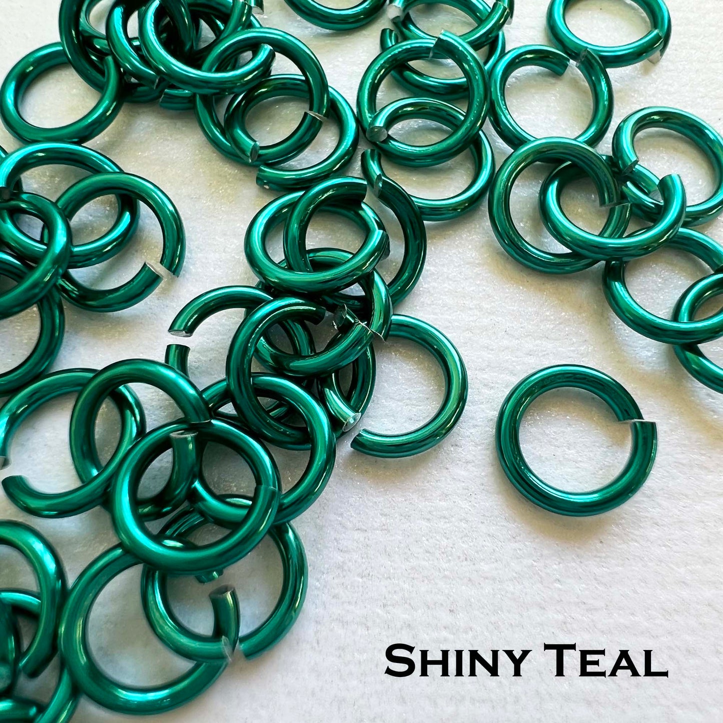 18g 3/16" Jump Rings Shiny (SWG) ID: 5mm - choose color & quantity