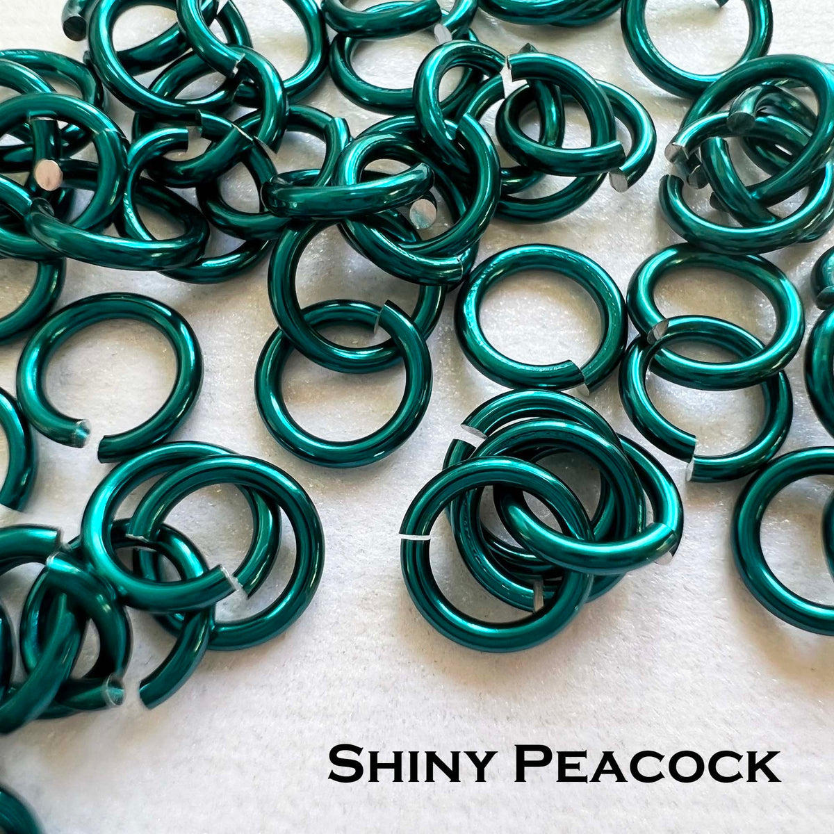 Jump Rings SHINY 20G 1/8" (AWG) ID: 3.4mm - choose color & quantity