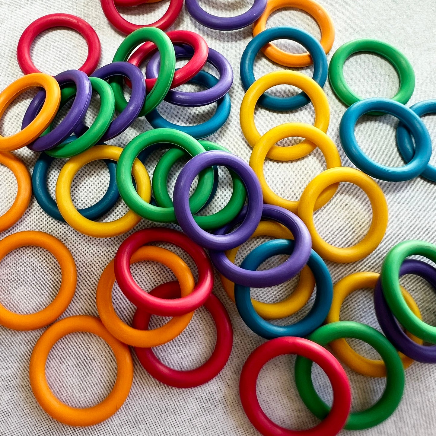 12mm Rubber O-Rings - Hand Picked Rainbow Pack