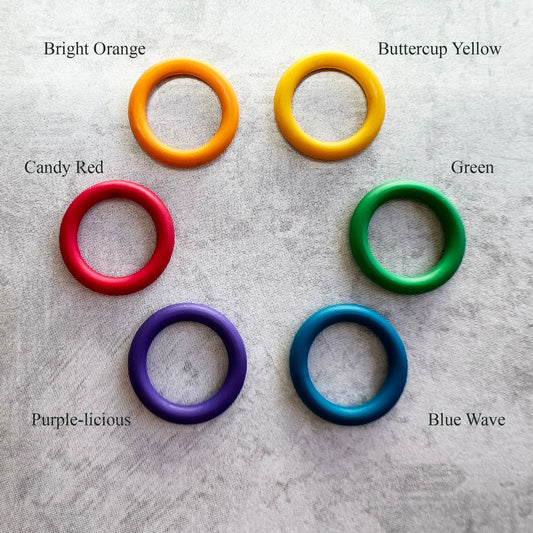 12mm Rubber O-Rings - Hand Picked Rainbow Pack
