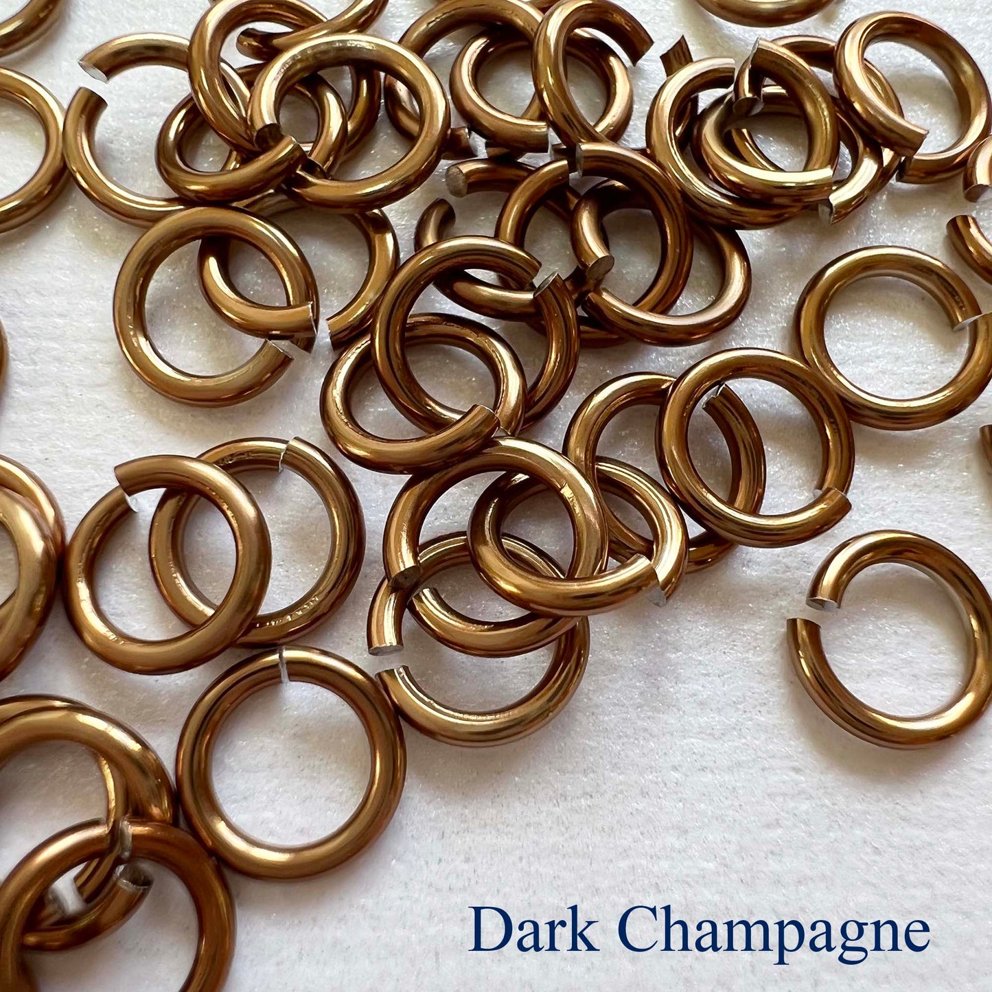 18g 3/16" Jump Rings Shiny (SWG) ID: 5mm - choose color & quantity