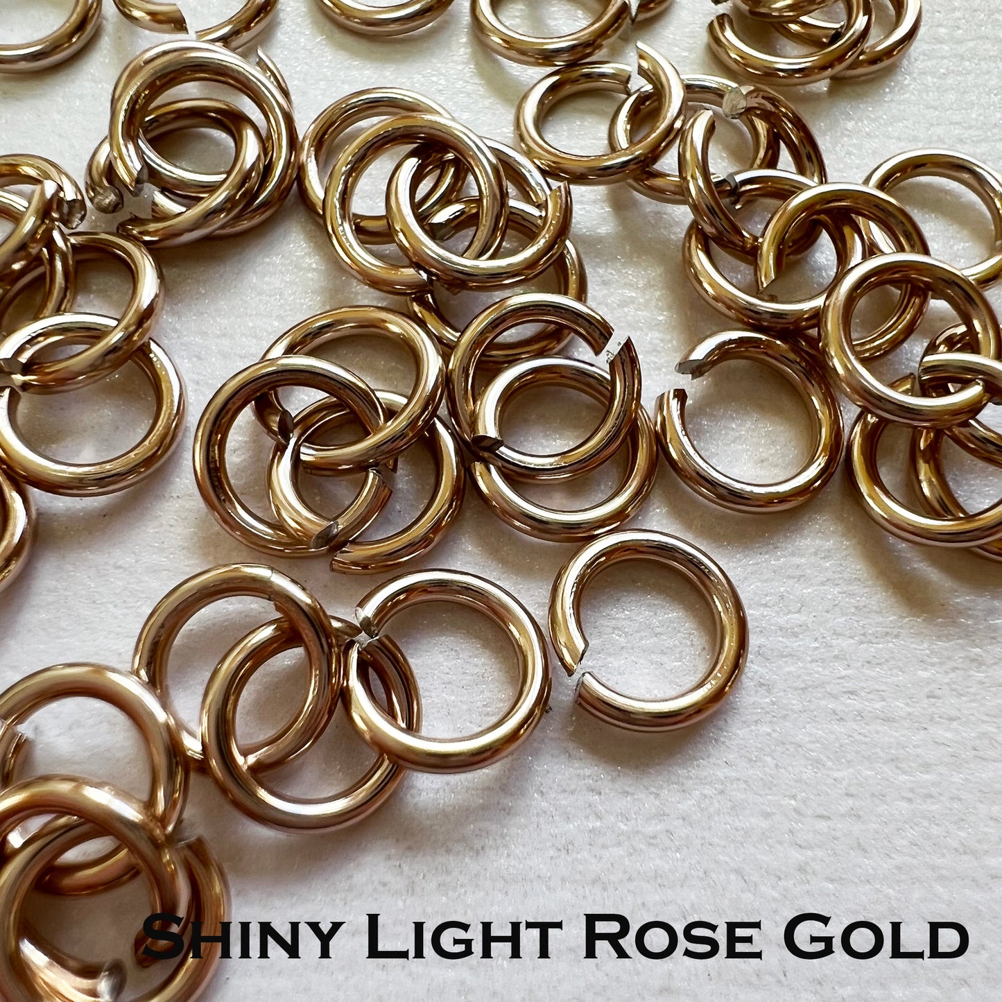 Jump Rings AA 18g 9/32" (SWG) ID: 7.6mm - Choose color & quantity