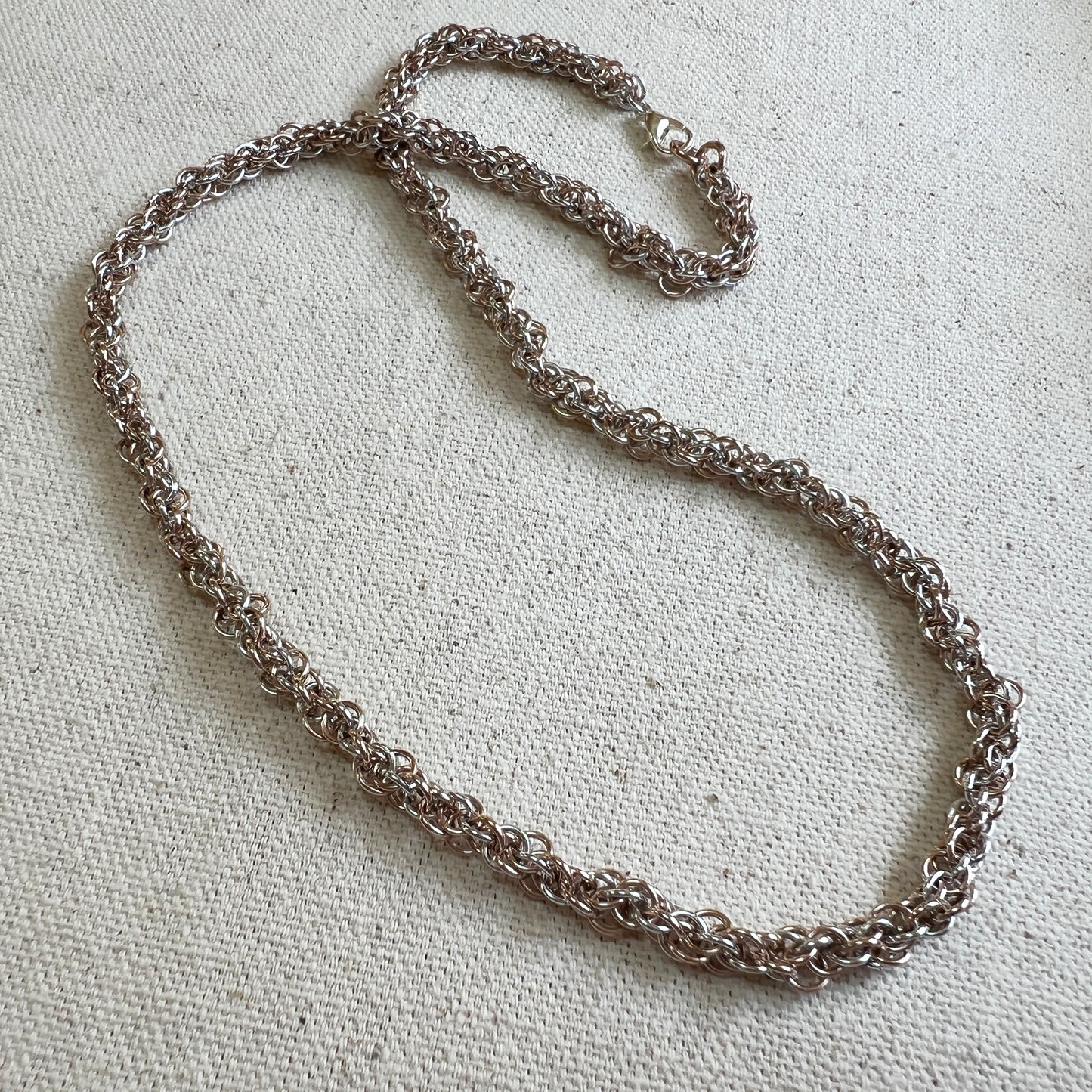 Abstain Micro Chain Necklace Kit with FREE Video - Silver & Rose Gold