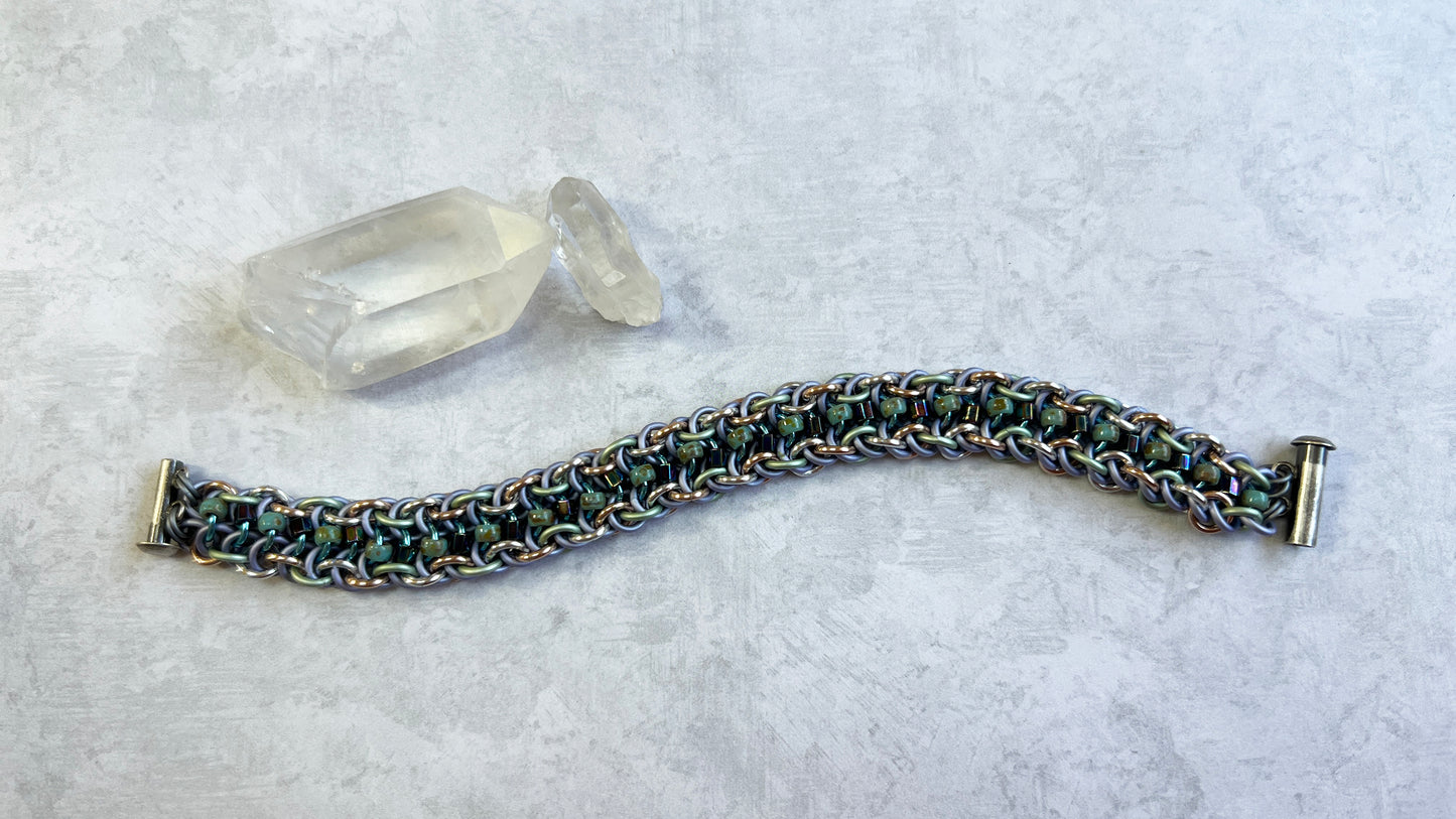 Beaded Berus Bracelet Kit with Video Class - Mermaid Mix