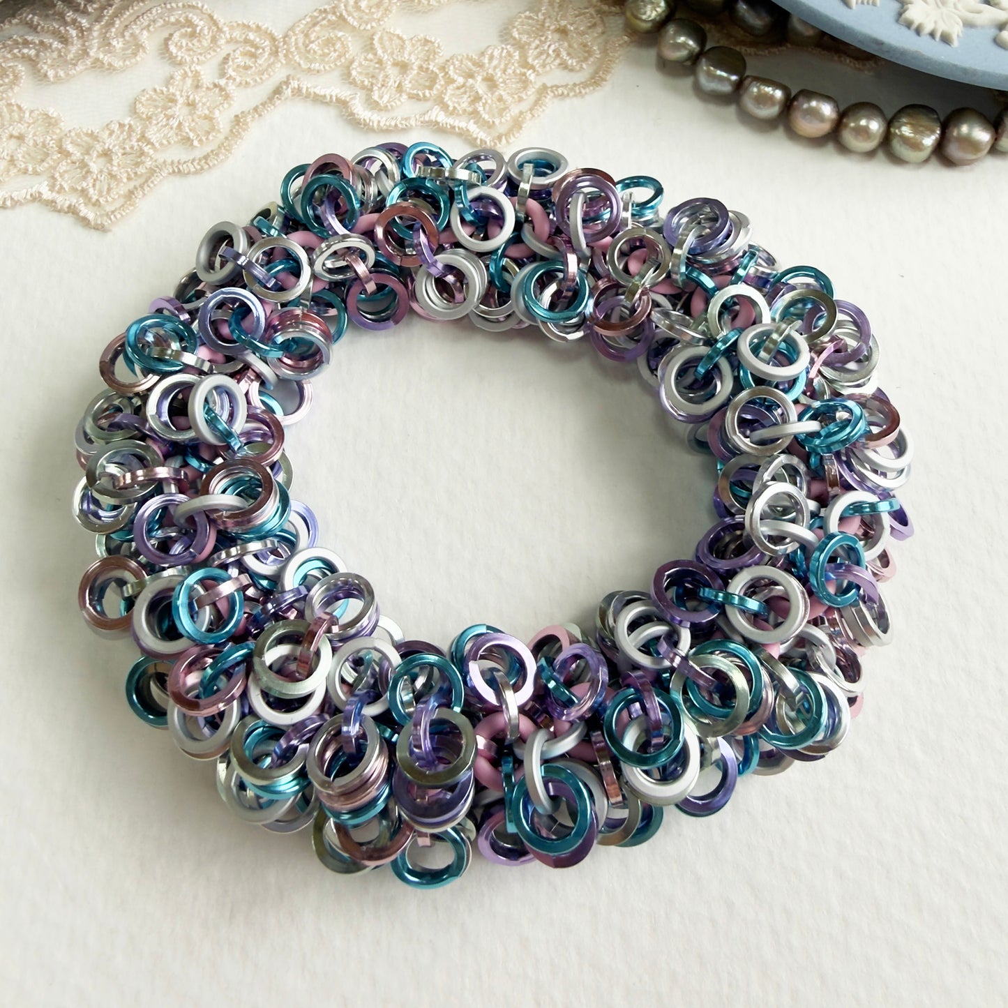 Cha Cha Stretch Bracelet Kit with Video Class - Iridescent Mermaid