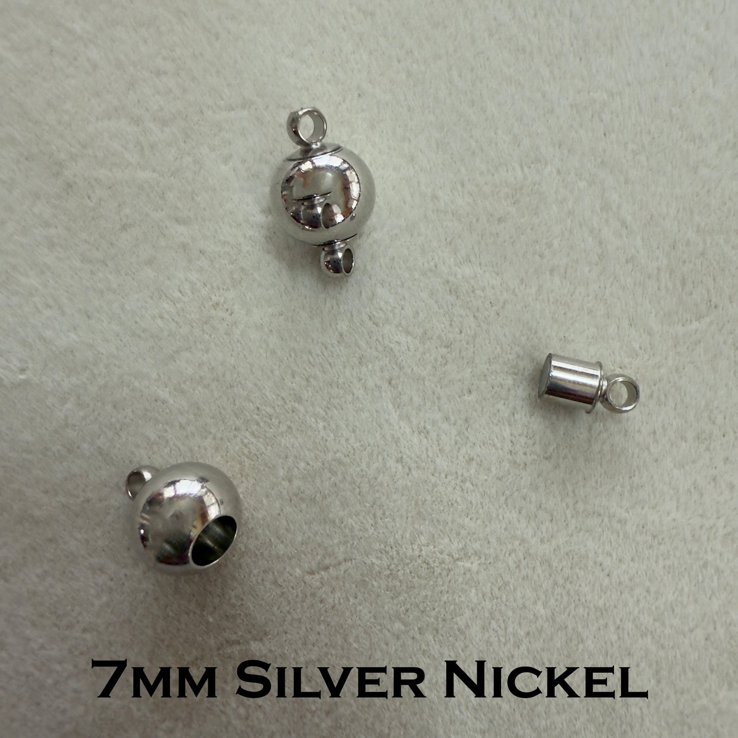 Magnetic Clasps 1 Hole (1 piece) - choose style and finish