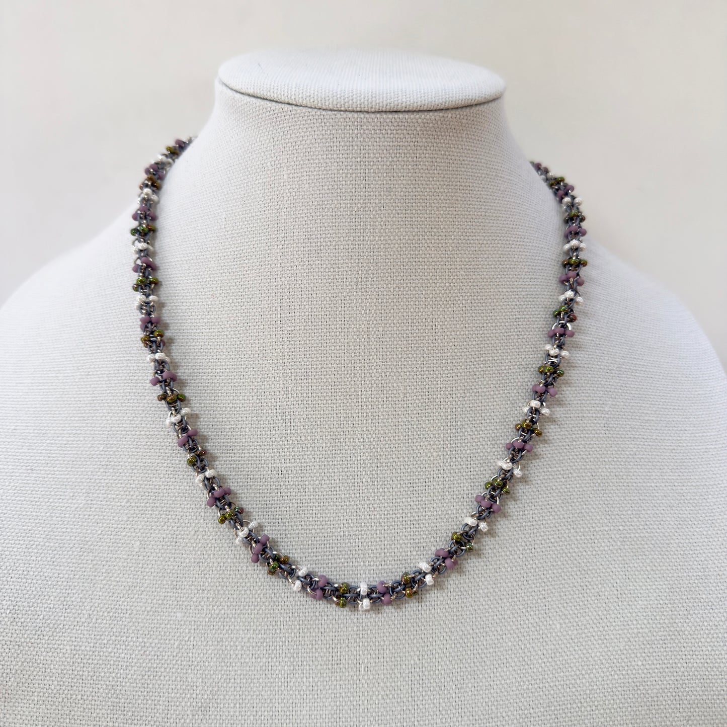 Criss Cross Bead Chain Necklace Kit with Video Class - Dried Flora
