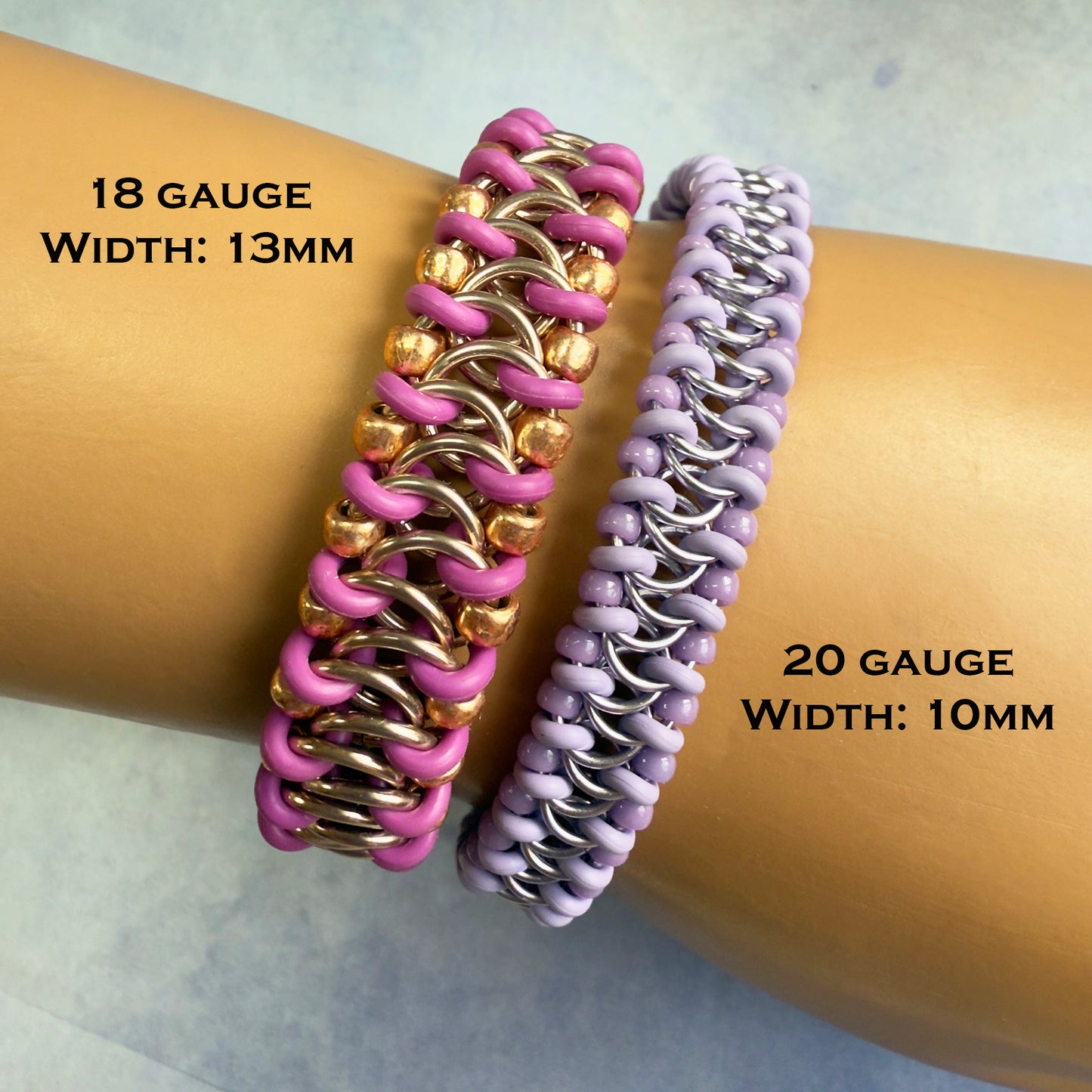 European Delirium Beaded Stretch Bracelet Kit with Video Class - Amethyst Wine & Rose Gold