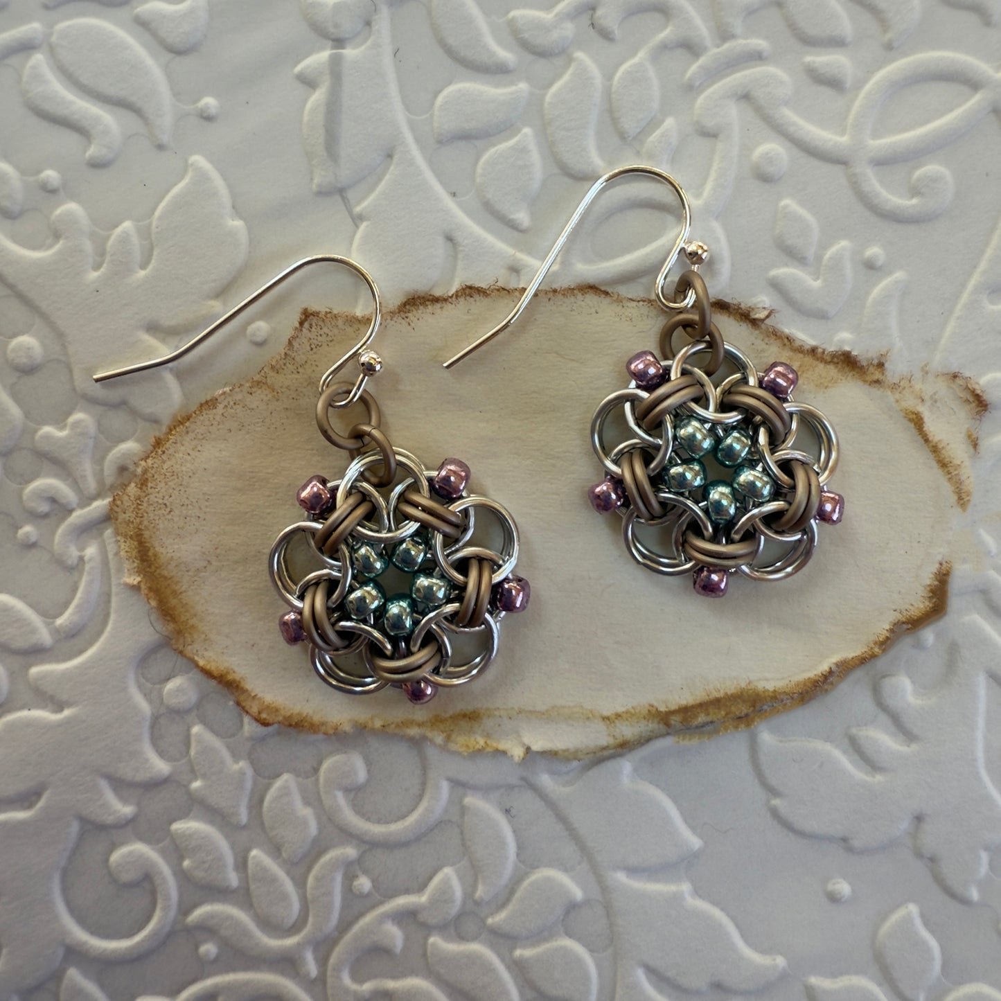 Helm Beaded Circle Earrings Kit with FREE Video - Dried Flora