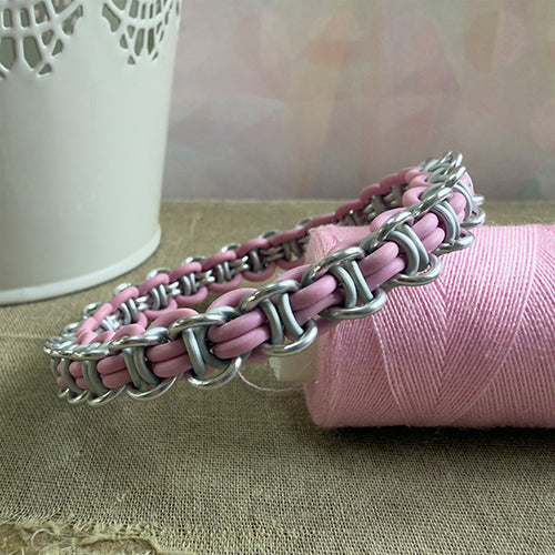 Hoodoo Stretch Bracelet Kit with Free Video - Cupcake Pink, Frost & Silver