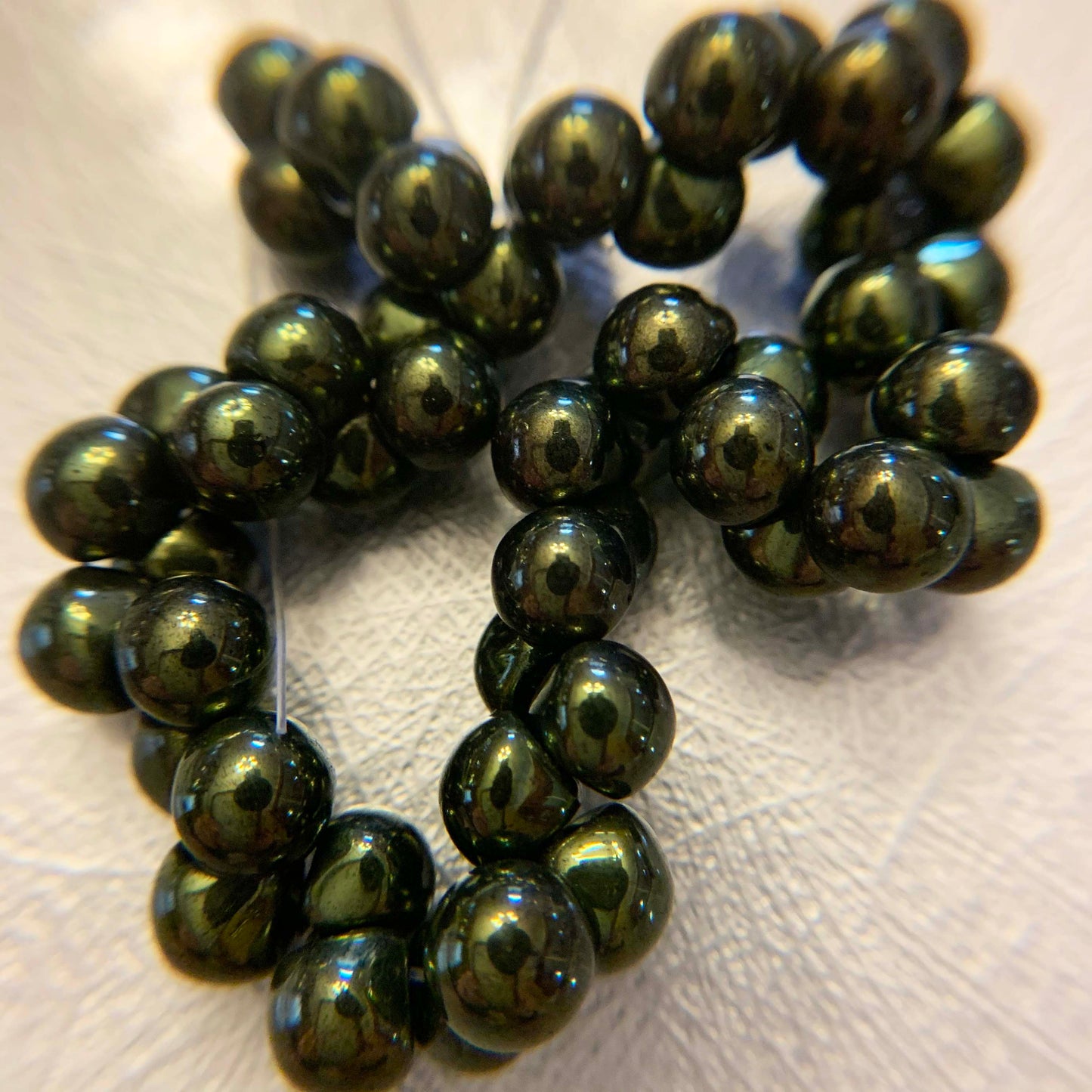 Mushroom Beads - 50 bead strand