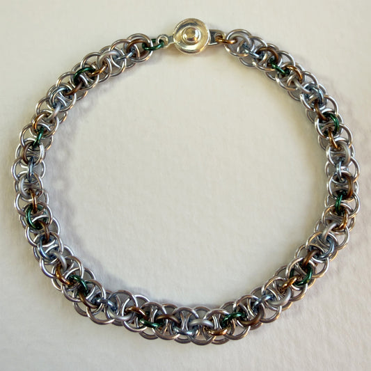 Kyy Chain Micro Bracelet Kit with Free Video Class - Silver & Tidal Pool Mix