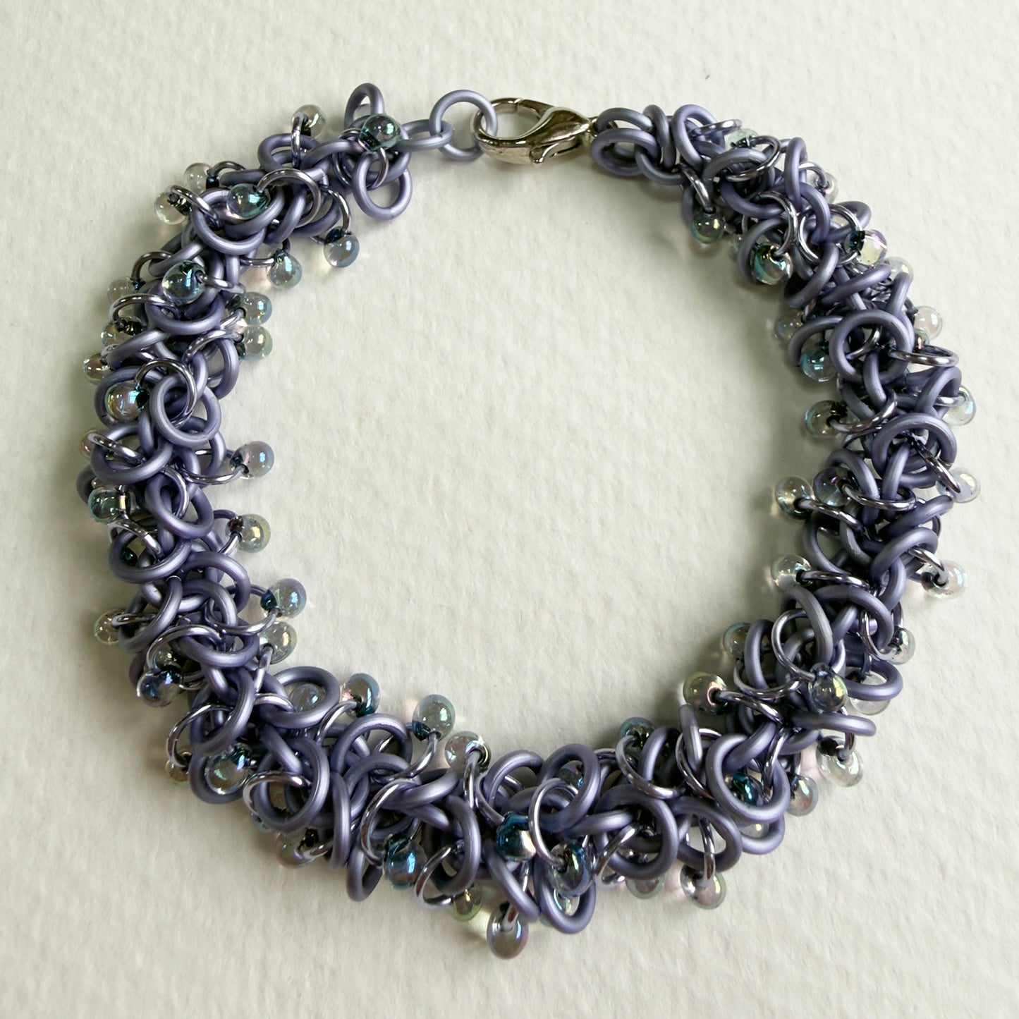Locked Up Drops Bracelet Kit with Video Class - Lavender & Noir Lined AB
