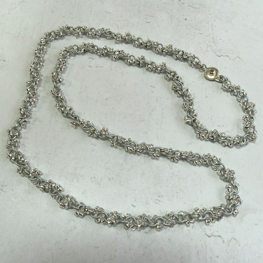 Simple Beaded Spiral Chain Mini Kit with Video Class - Silver Frost & Silver Lined Crystal