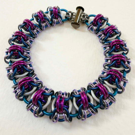 Sprite Chain Bracelet Kit with Video Class - Left & Right-Handed - Blue & Purple Mix
