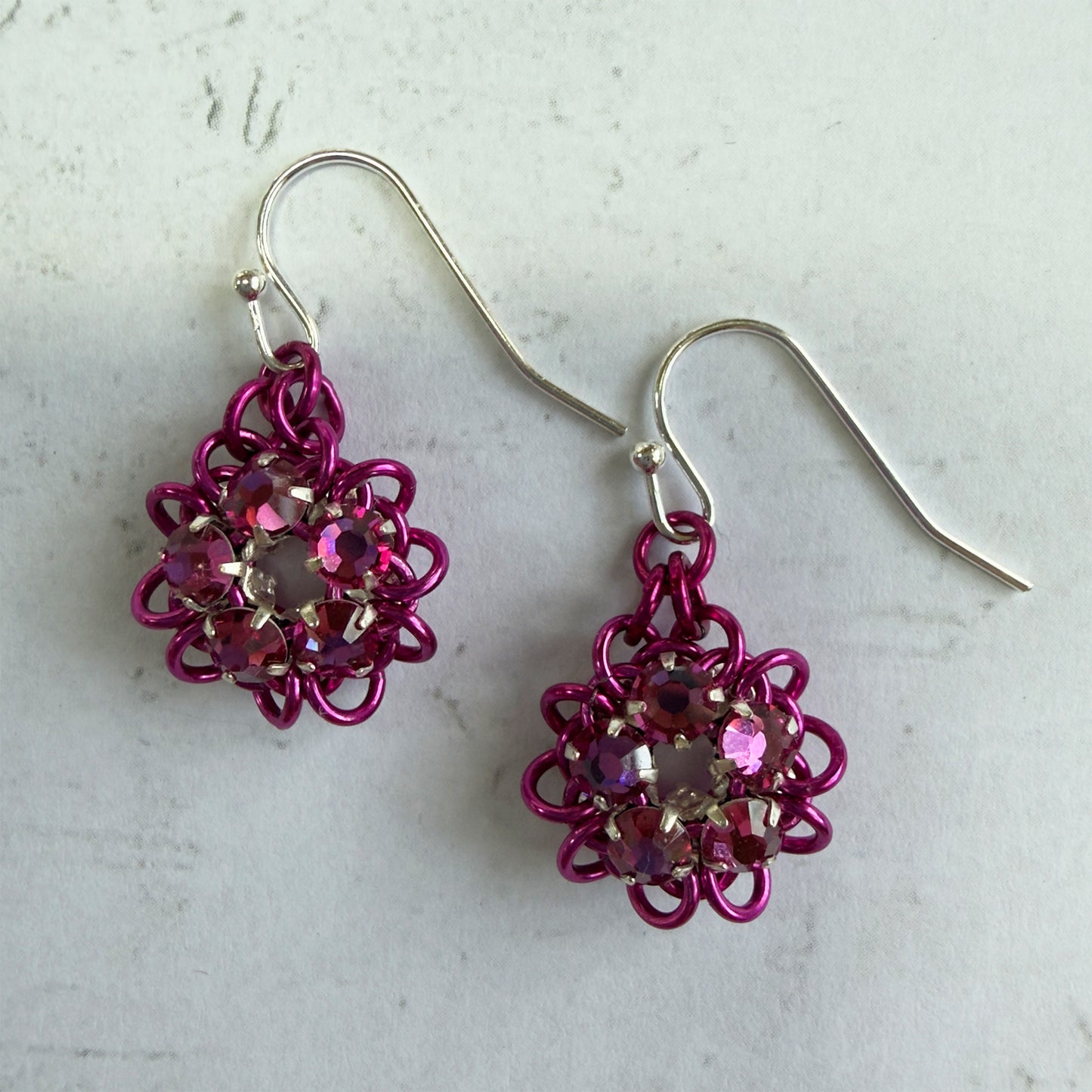 Rose Montee Colorburst Earrings Mini Kit with Video Class - choose color