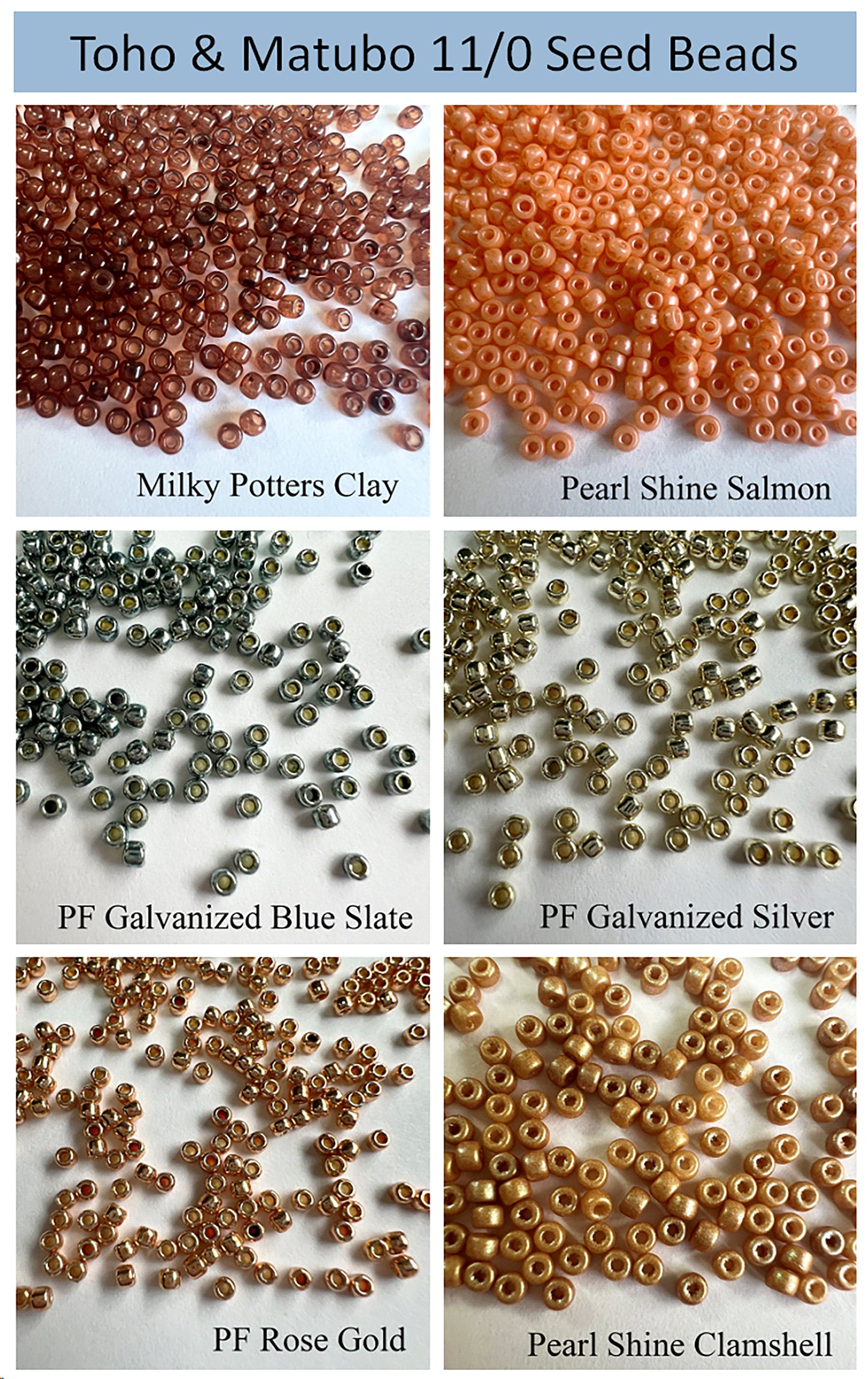 11/0 Toho & Matubo Round Seed Beads - choose color