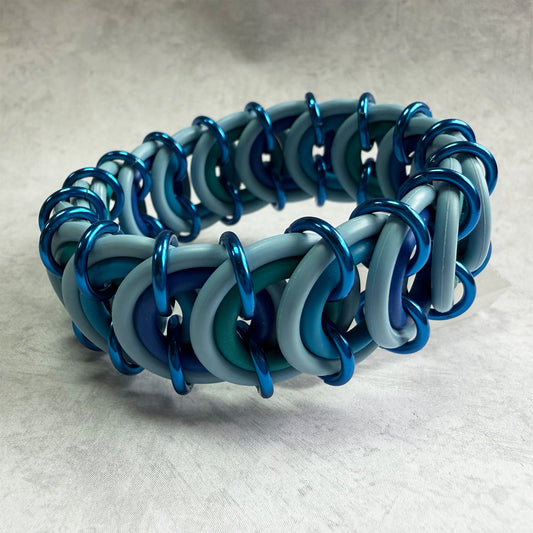 Vertebrae Stretch Bracelet Kit with Free Video Class - Powder Blue, Blue Wave, Celestial & Teal