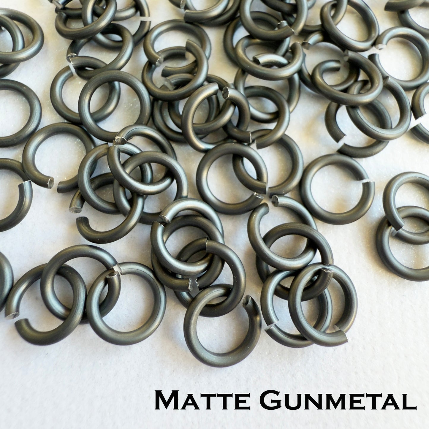 18g 3/16" Jump Rings Matte (SWG) ID: 5mm - choose color & quantity