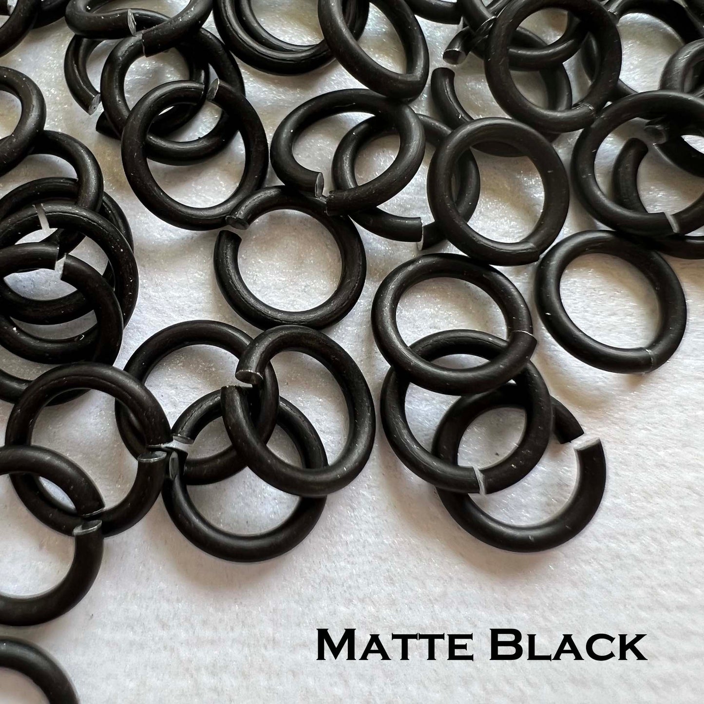 20g 3/16" Jump Rings MATTE (AWG) ID: 5mm - choose color & quantity