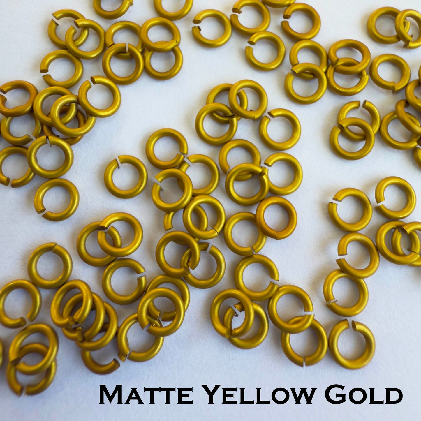 20g 3/32" AA Jump Rings MATTE (AWG) ID: 2.4mm - choose color & quantity