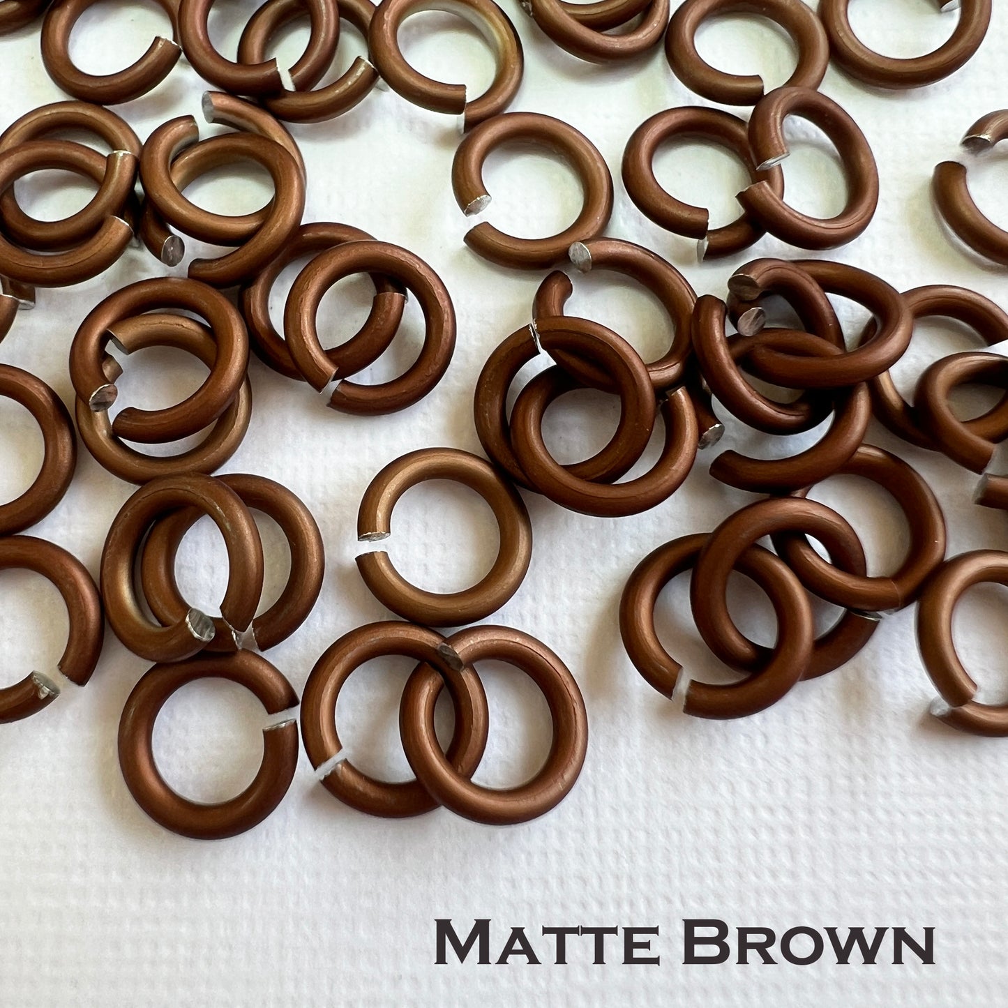 18g 3/16" Jump Rings Matte (SWG) ID: 5mm - choose color & quantity