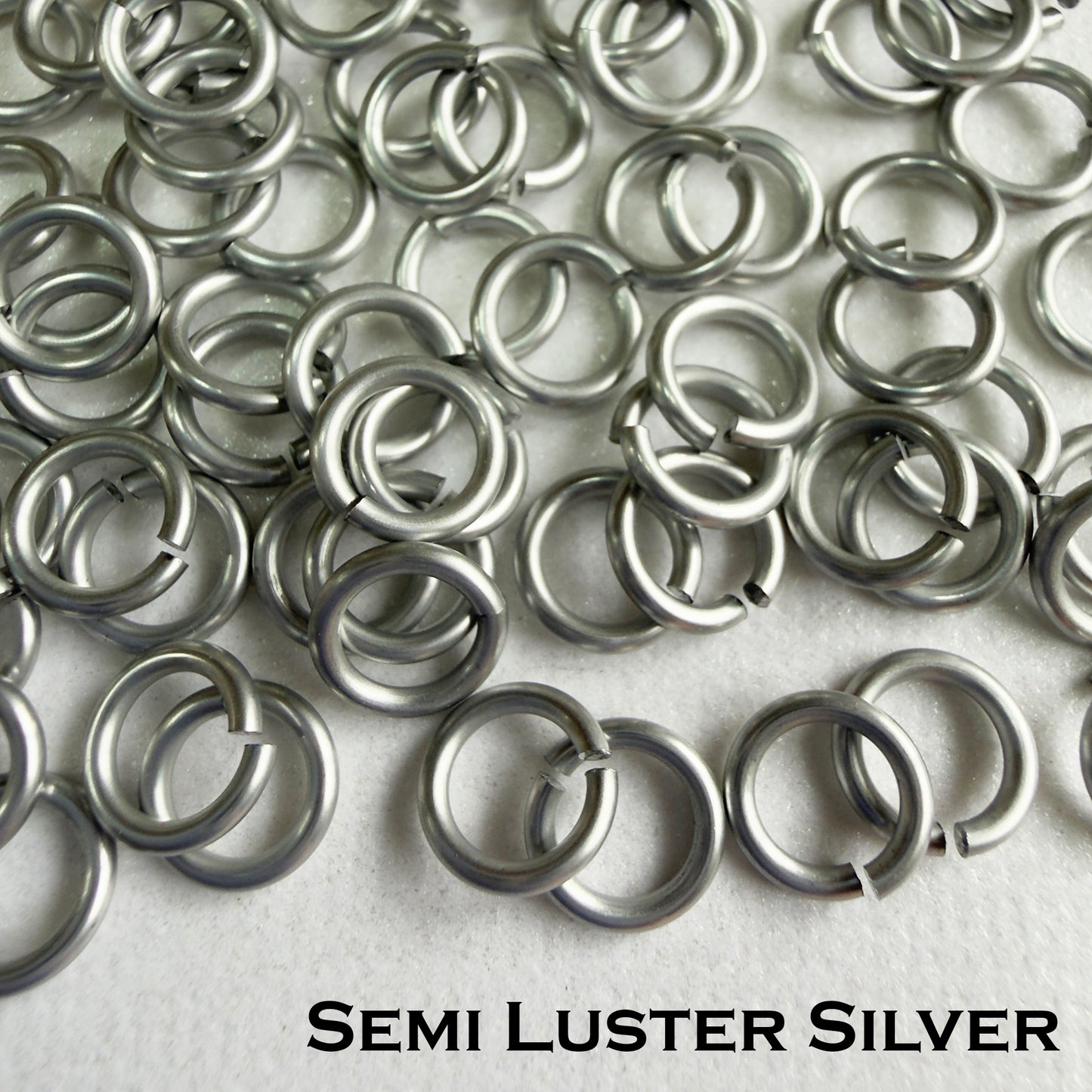 18g 5/32" Jump Rings Matte (SWG) ID: 4.1mm - Choose color & quantity