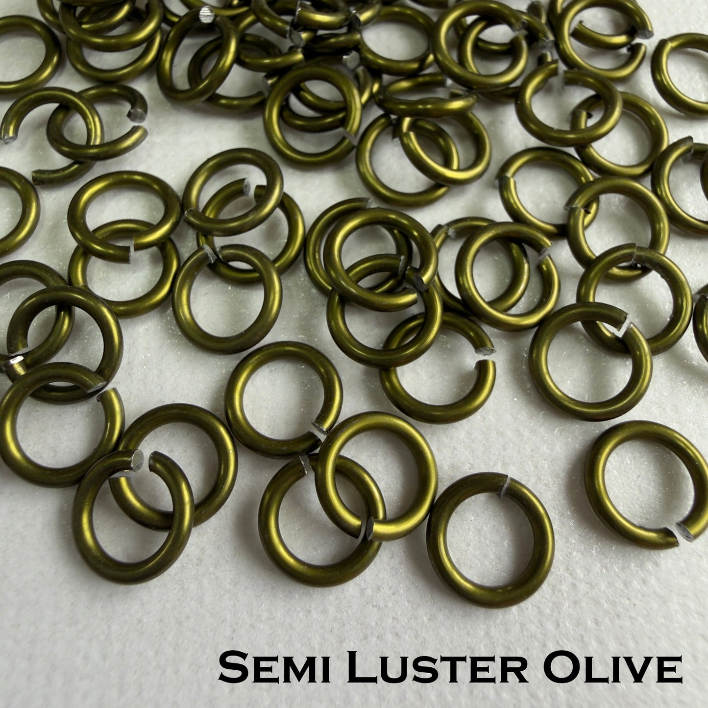 18g 5/32" Jump Rings Matte (SWG) ID: 4.1mm - Choose color & quantity
