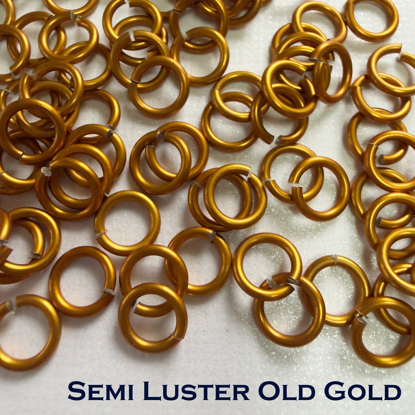 Jump Rings AA MATTE & SEMI LUSTER 18G 3/16" (SWG) ID: 5mm - choose color & quantity