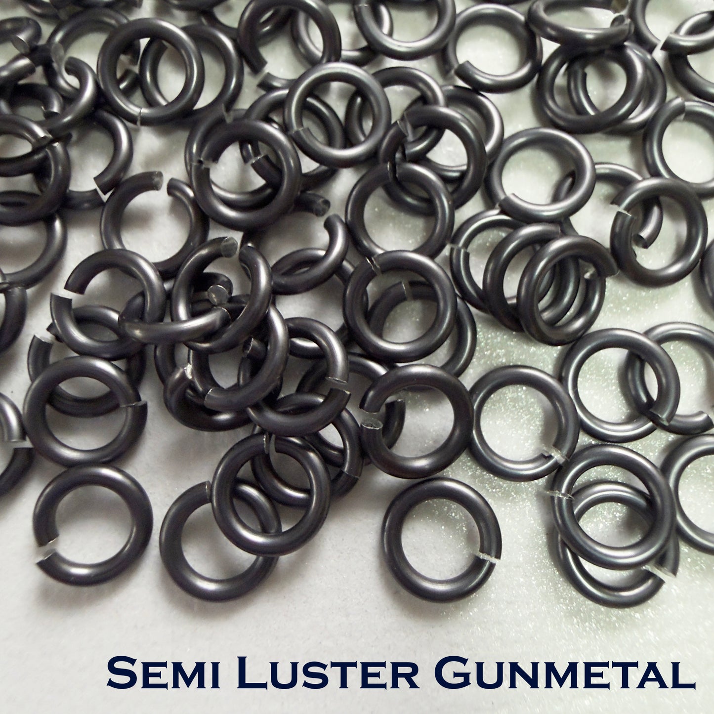 Jump Rings AA MATTE & SEMI LUSTER 18G 1/4" (SWG) ID: 6.7mm - Choose color & quantity