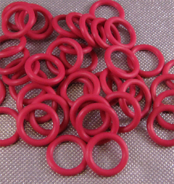 7.4mm Rubber O-Rings (ID: 5mm) - choose color & quantity – Bead Me A Story