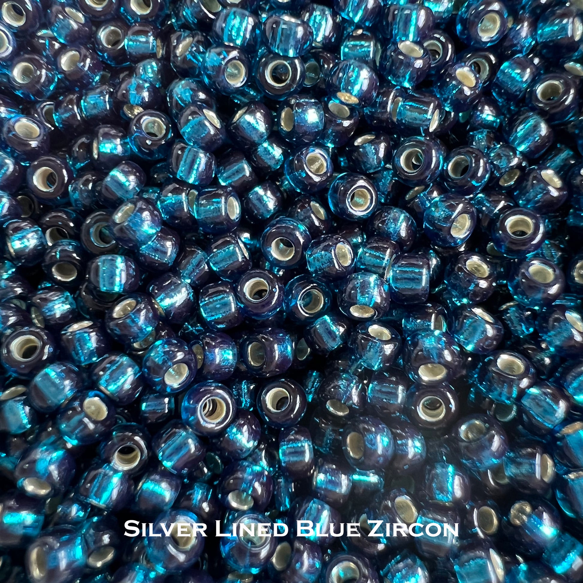 Size 8 Pale Cornflower Blue Glass Seed Beads