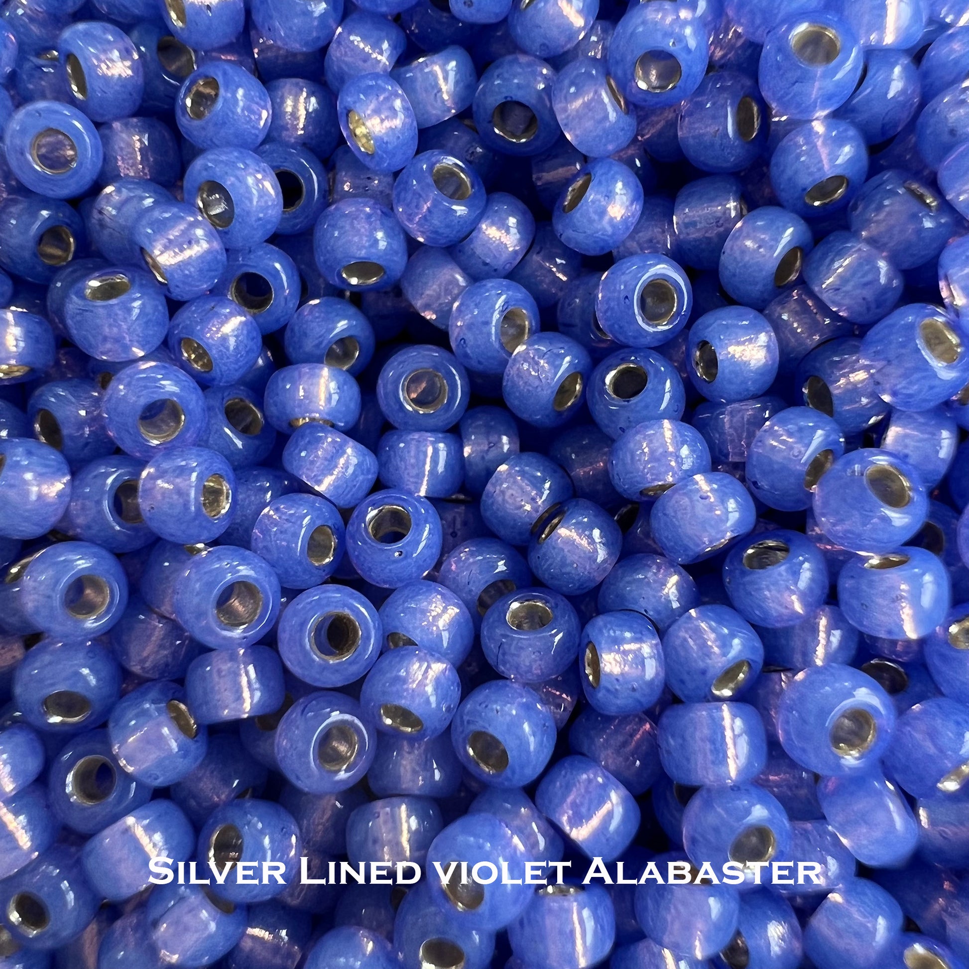 Size 8 Pale Cornflower Blue Glass Seed Beads