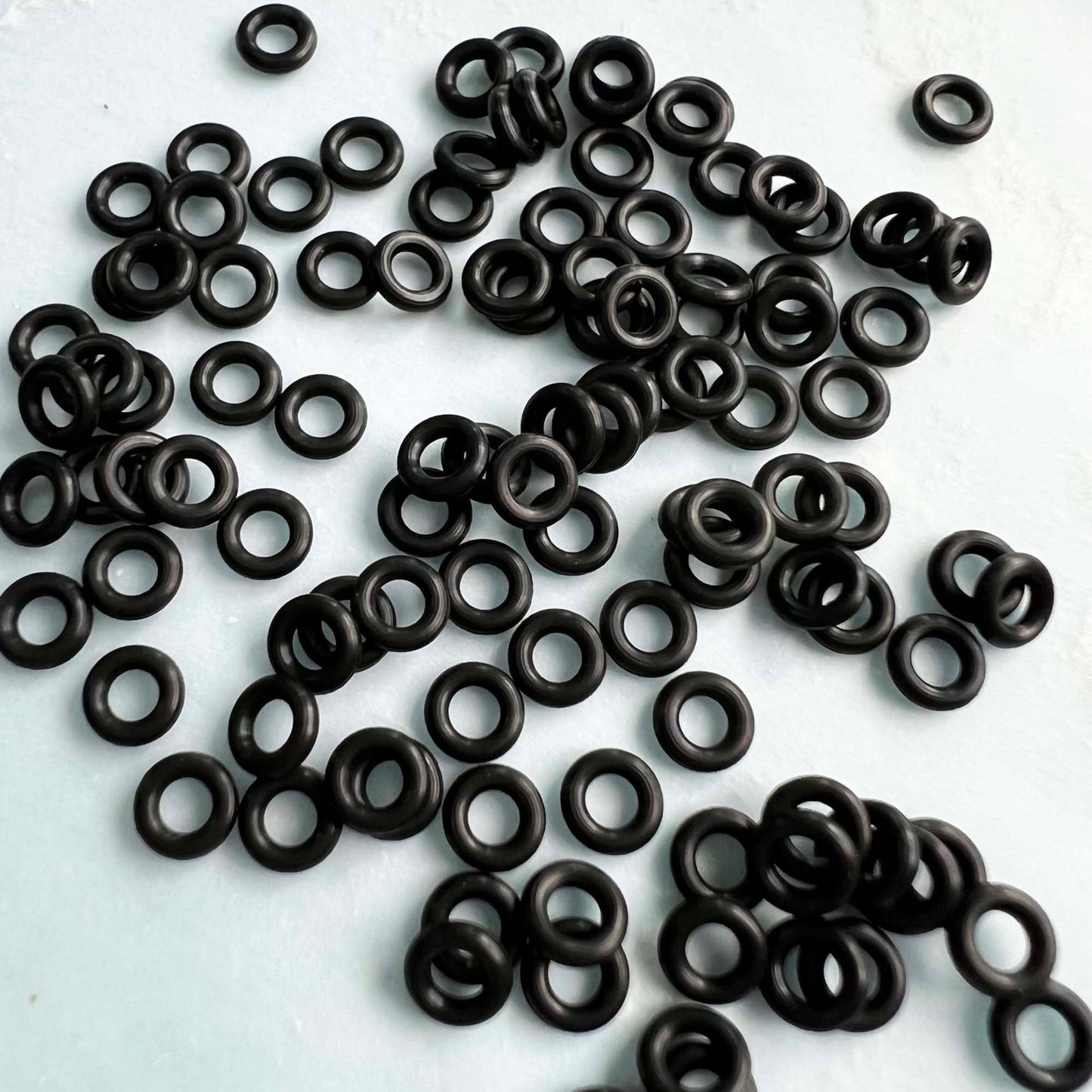 6.5mm Rubber O-Rings (ID: 3.5mm) - choose color